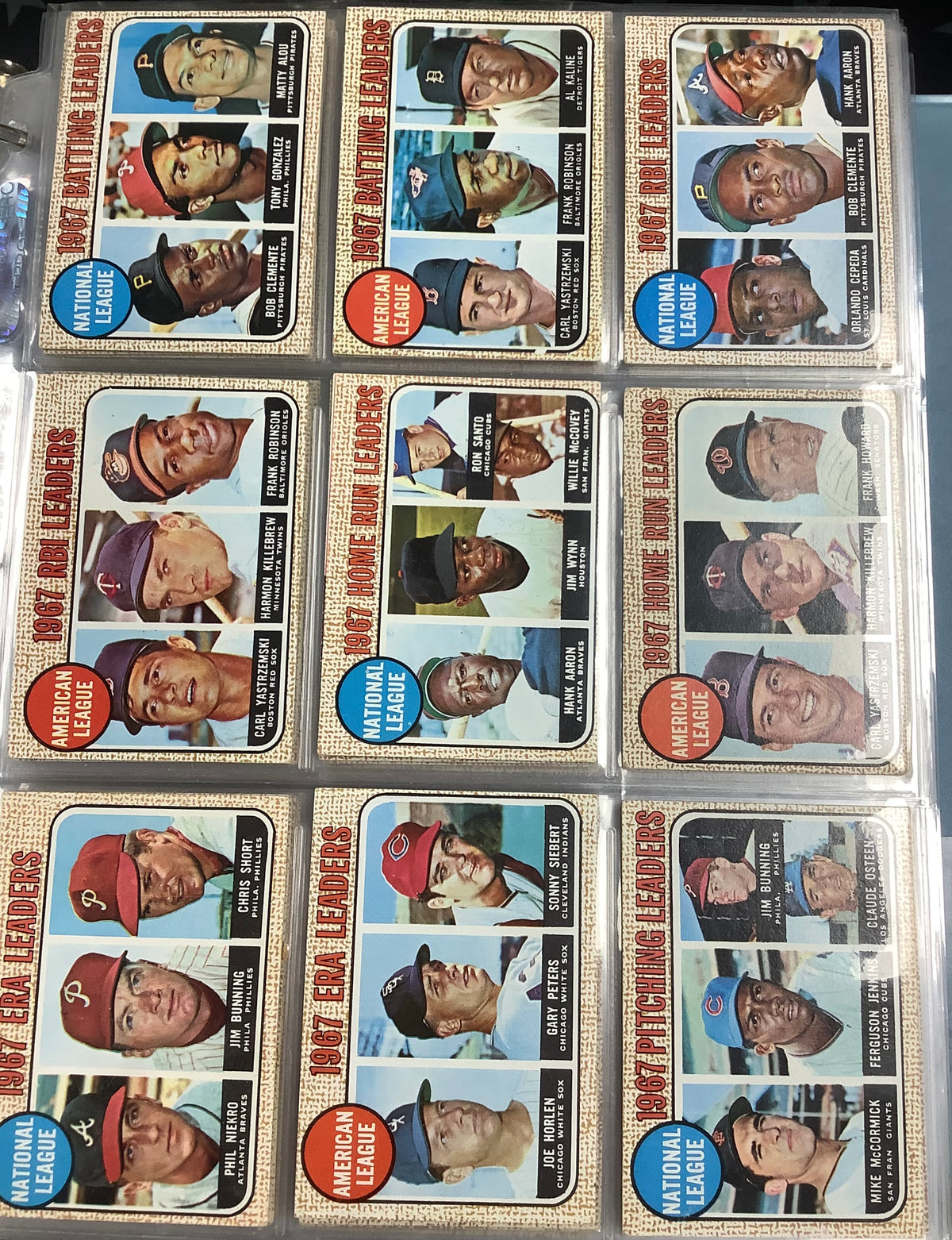 1968 TOPPS BASEBALL COMPLETE SET #1-598