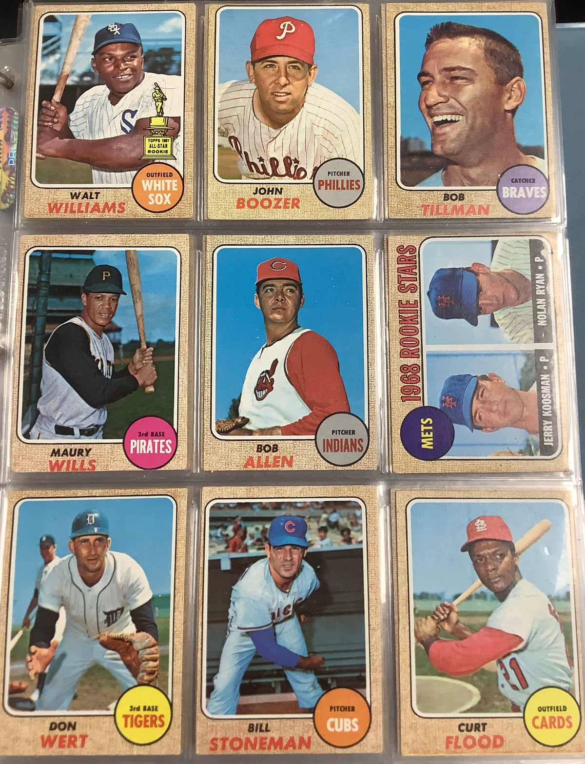 1968 TOPPS BASEBALL COMPLETE SET #1-598