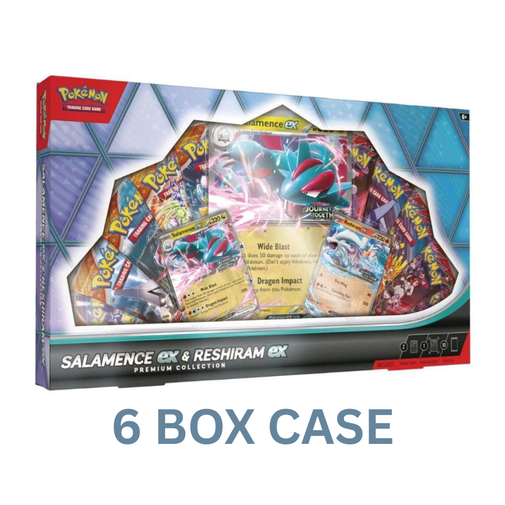 Pokemon Salamence & Reshiram ex Premium Collection 6 Box Case