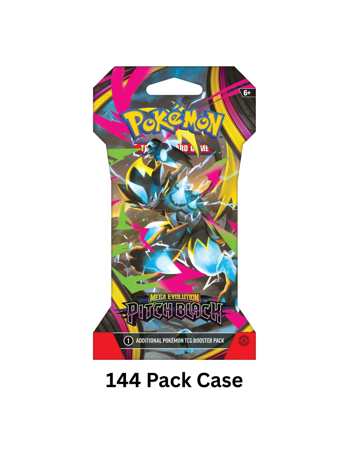 Pokemon Pitch Black Sleeved Booster Case *Presale*
