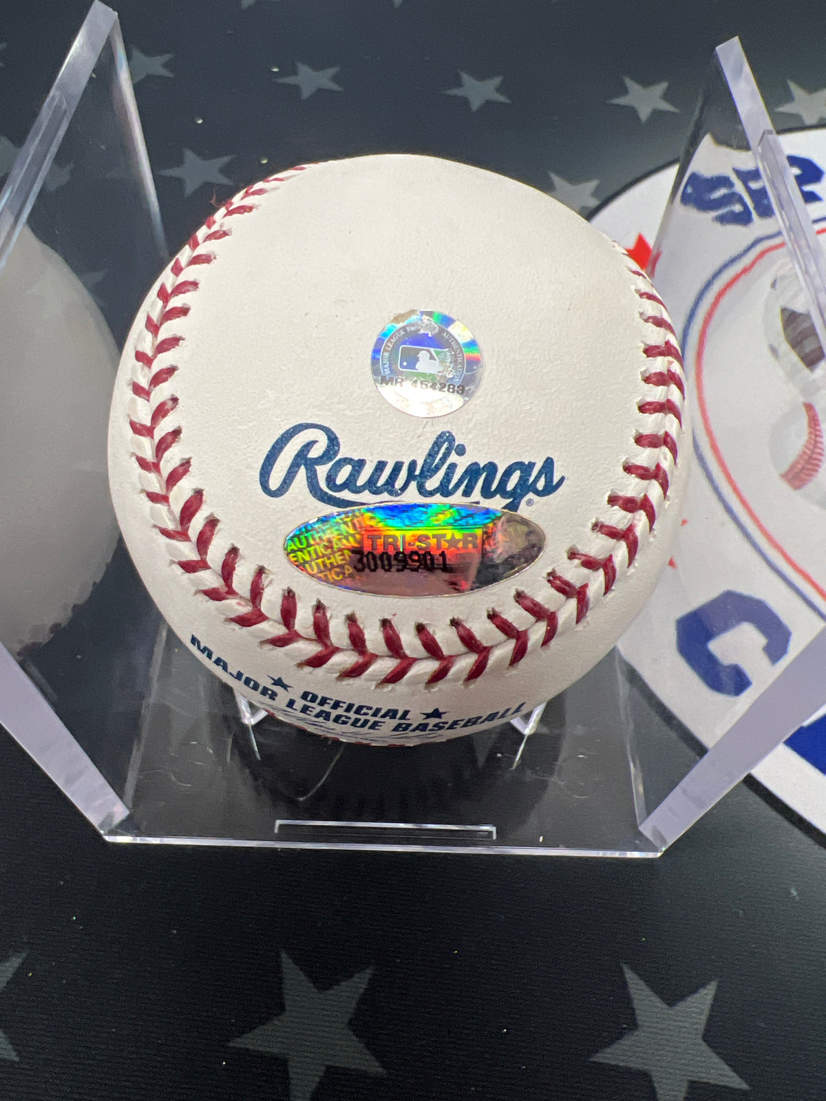 Mark Davis Autographed Baseball w/ Inscription OMLB Tri-Star COA