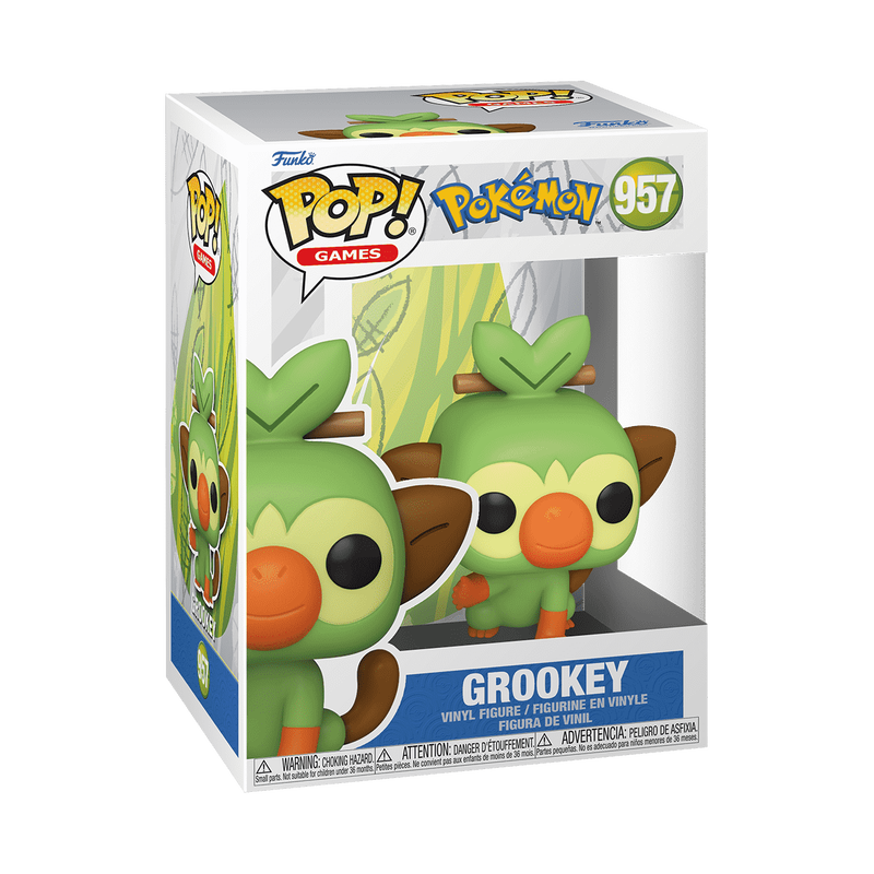 Grookey Funko Pop Pokemon 957 W/ Protector