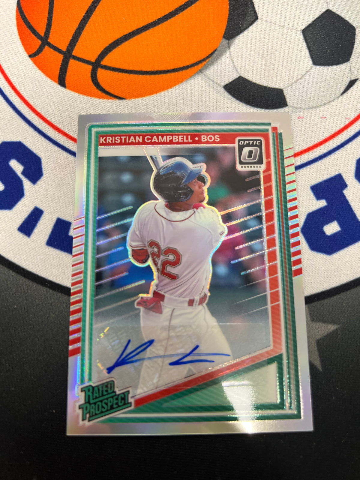 2025 Panini Donruss Baseball Kristian Campbell Rated Prospect Holo Auto 151 Red Sox