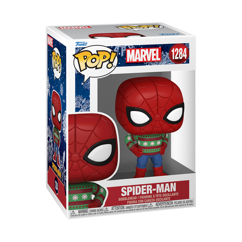 Spider-Man Funko Pop Marvel Holiday 1284 W/ Protector