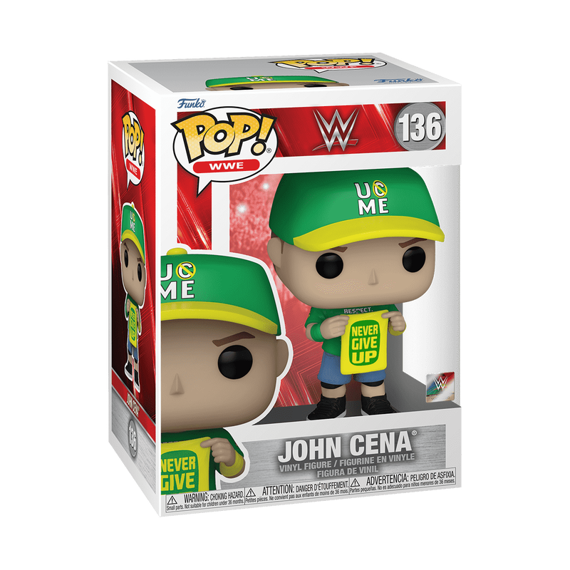 John Cena Funko Pop WWE 136 W/ Protector