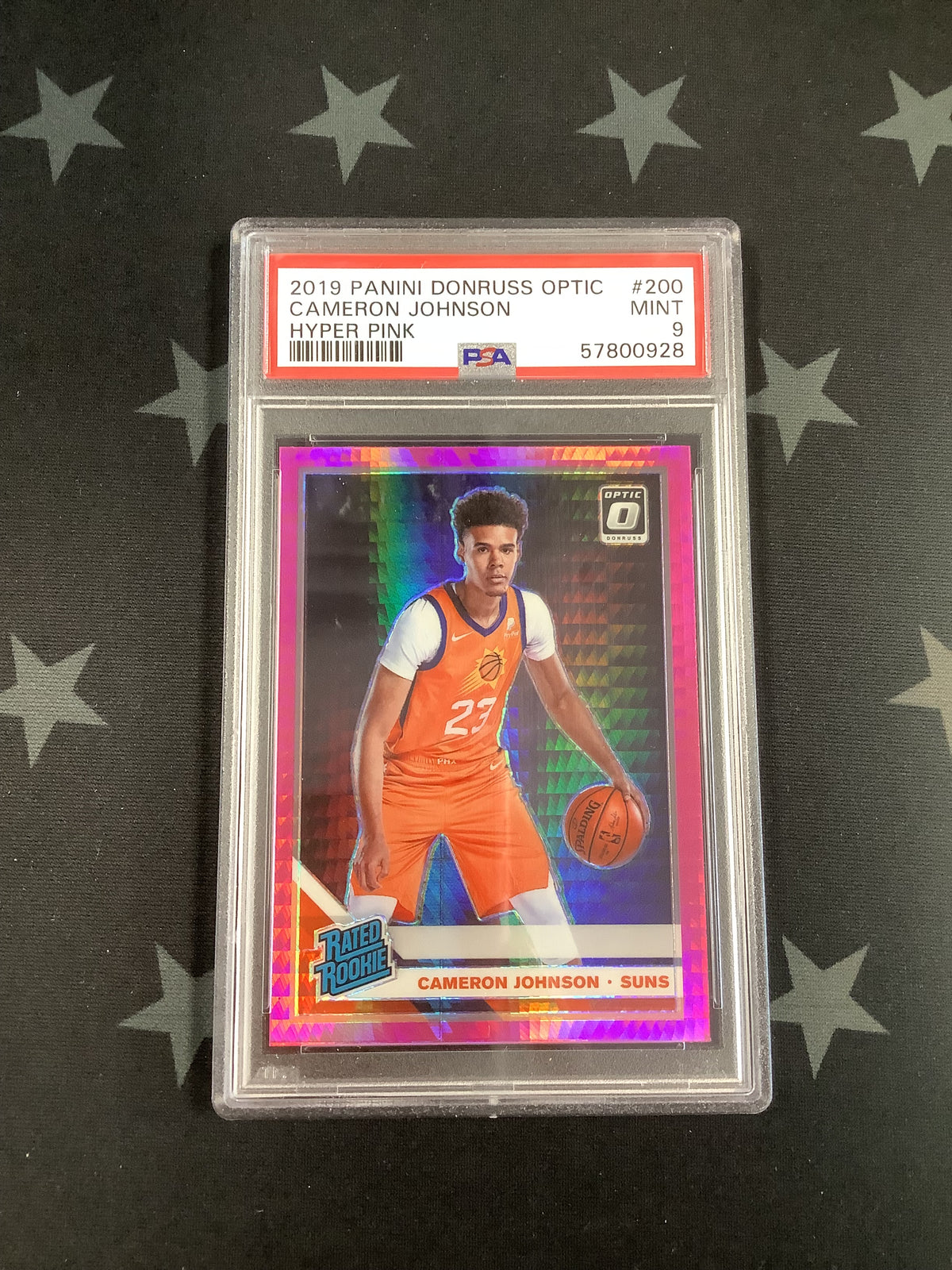 2019 PANINI DONRUSS OPTIC BASKETBALL HYPER PINK CAMERON JOHNSON #200 PSA MINT 9 57800928