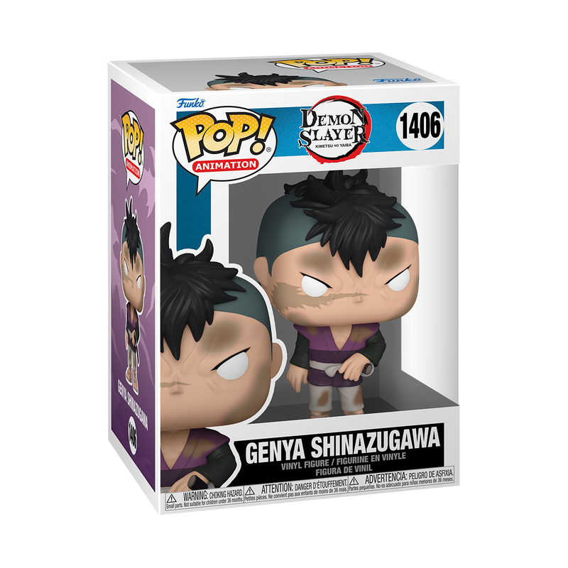 Genya Shinazugawa Funko Pop Demon Slayer 1406 W/ Protector