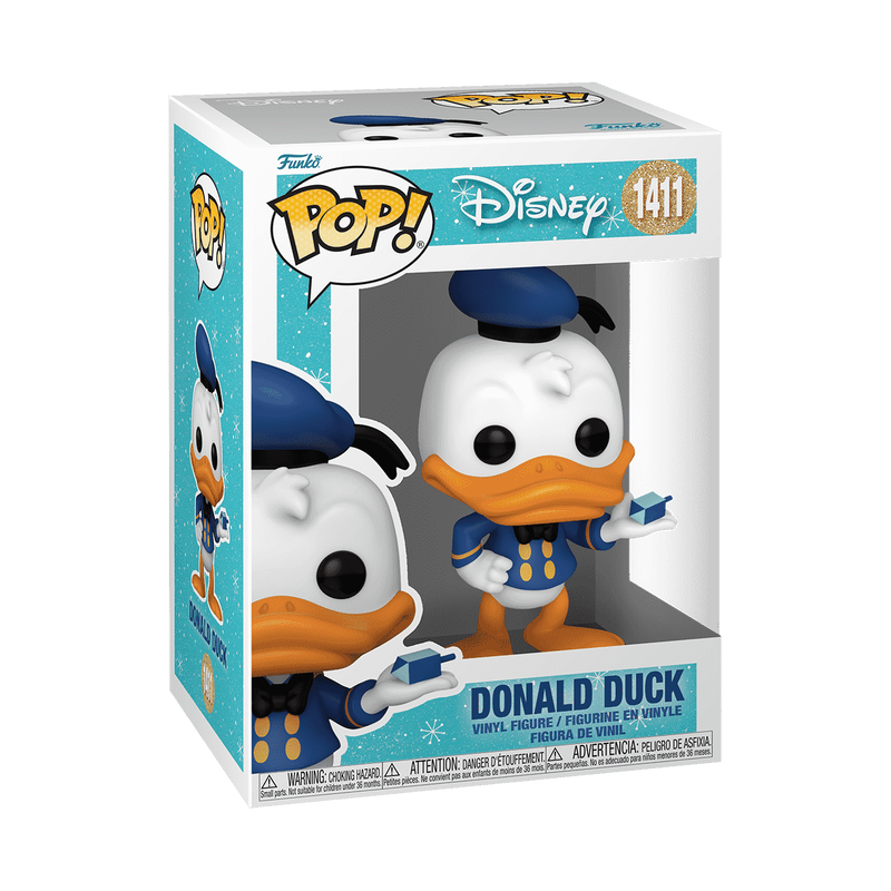 Donald Duck With Dreidel Funko Pop Disney 1411 W/ Protector