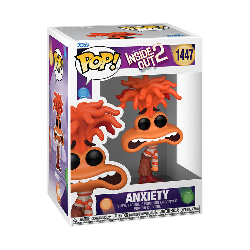 Anxiety Funko Pop Disney Inside Out 2 1447 W/ Protector