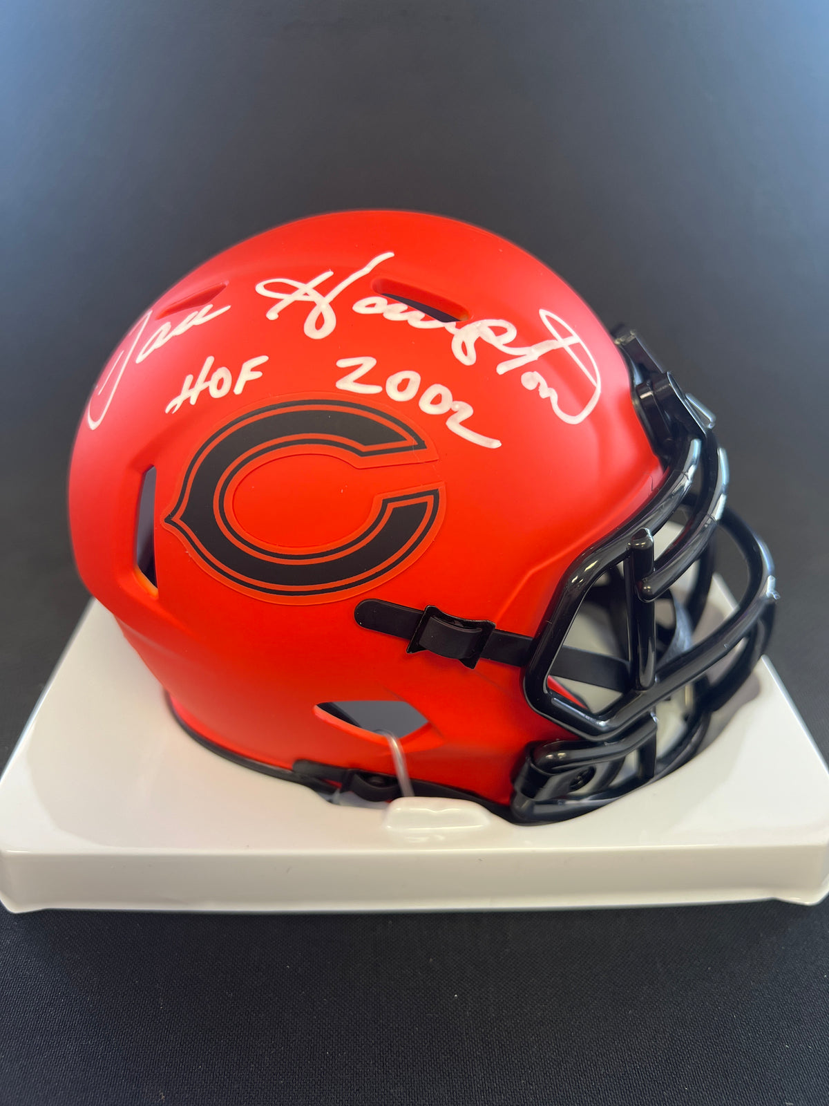 Dan Hampton &quot;HOF 2002&quot; Signed Riddell Rave Mini Helmet - JSA Certified