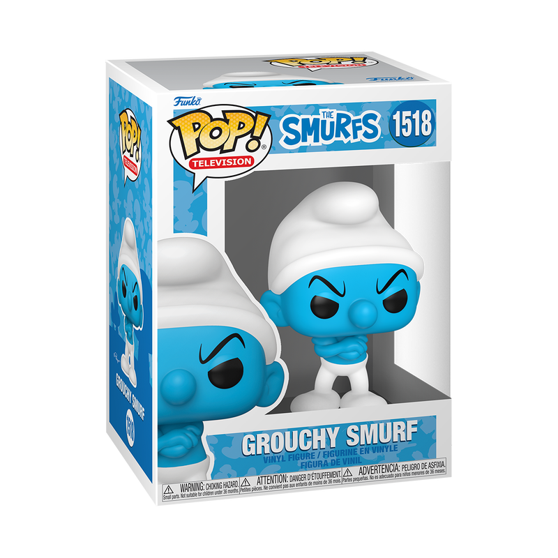 Grouchy Smurf Funko Pop Television 1518  W/ Protector