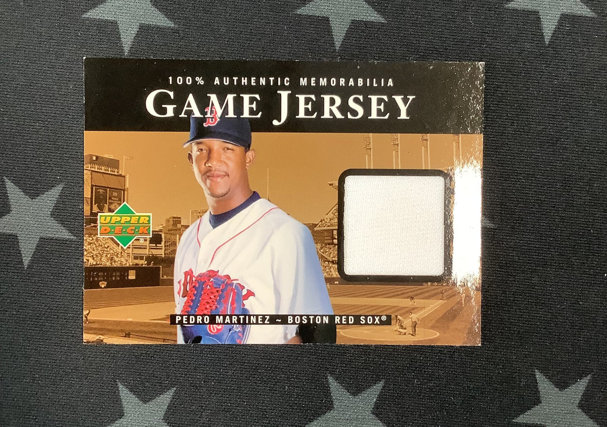 1999 UPPER DECK AUTHENTIC GAME USED JERSEY PEDRO MARTINEZ RED SOX RARE SP