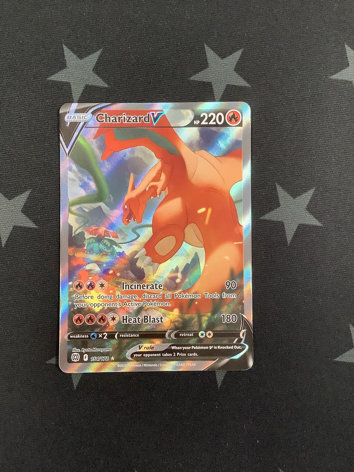 2022 POKEMON CHARIZARD V ALTERATE FULL ART 154/172 BRILLIANT STARS