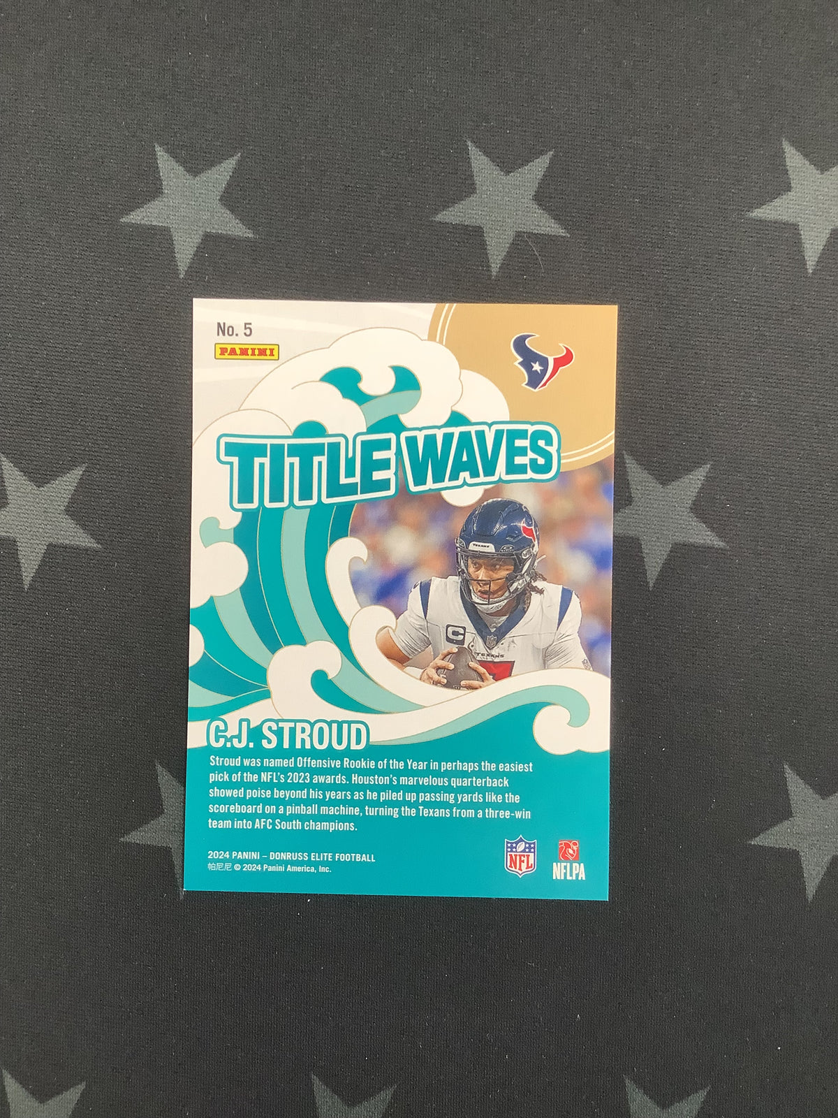 2024 DONRUSS ELITE CJ STROUD TITLE WAVES #336/349 SP TEXANS