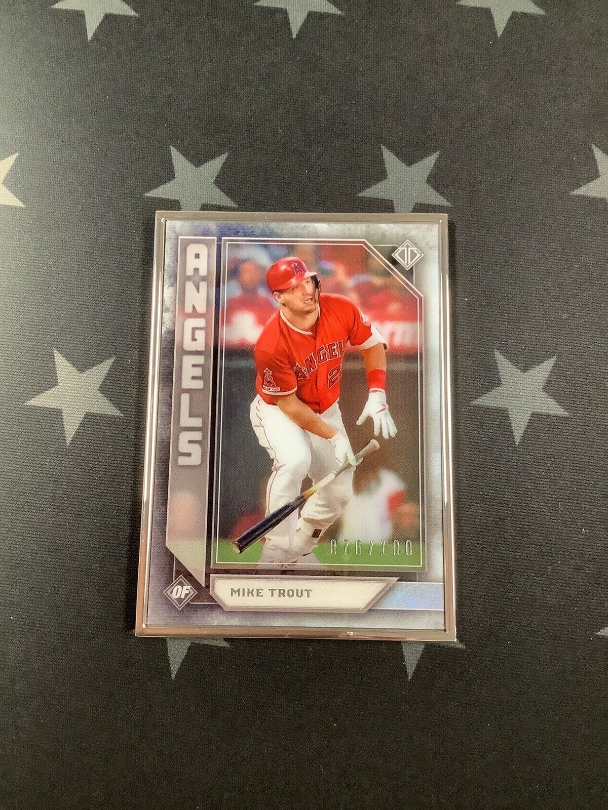 2019 MIKE TROUT TOPPS TRANSCENDENT COLLECTION BASEBALL LA ANGELS NO.50 #76/100