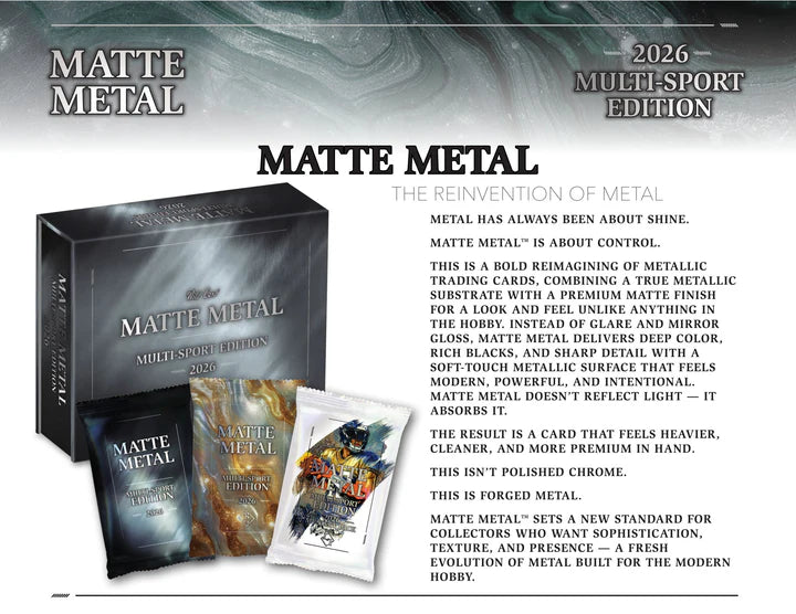 2026 Wild Card Matte Metal Multi-Sport Edition Box 12-Box Case