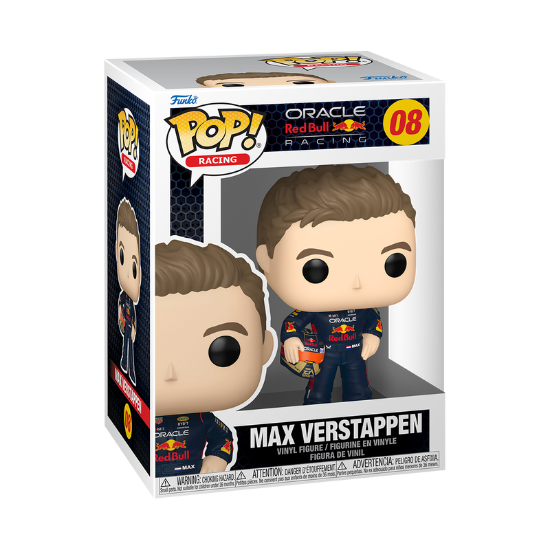 Max Verstappen with Helmet Funko Pop Racing 08 W/ Protector