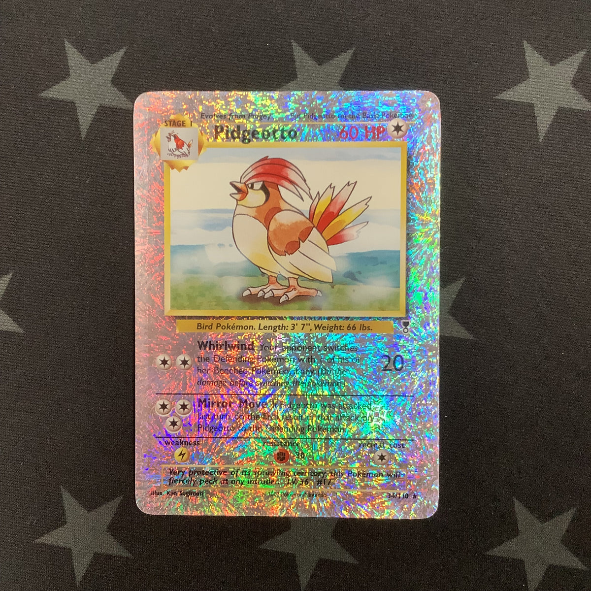 2002 Pokemon Pidgeotto 34/110 LEGENDARY COLLECTION REVERSE HOLO