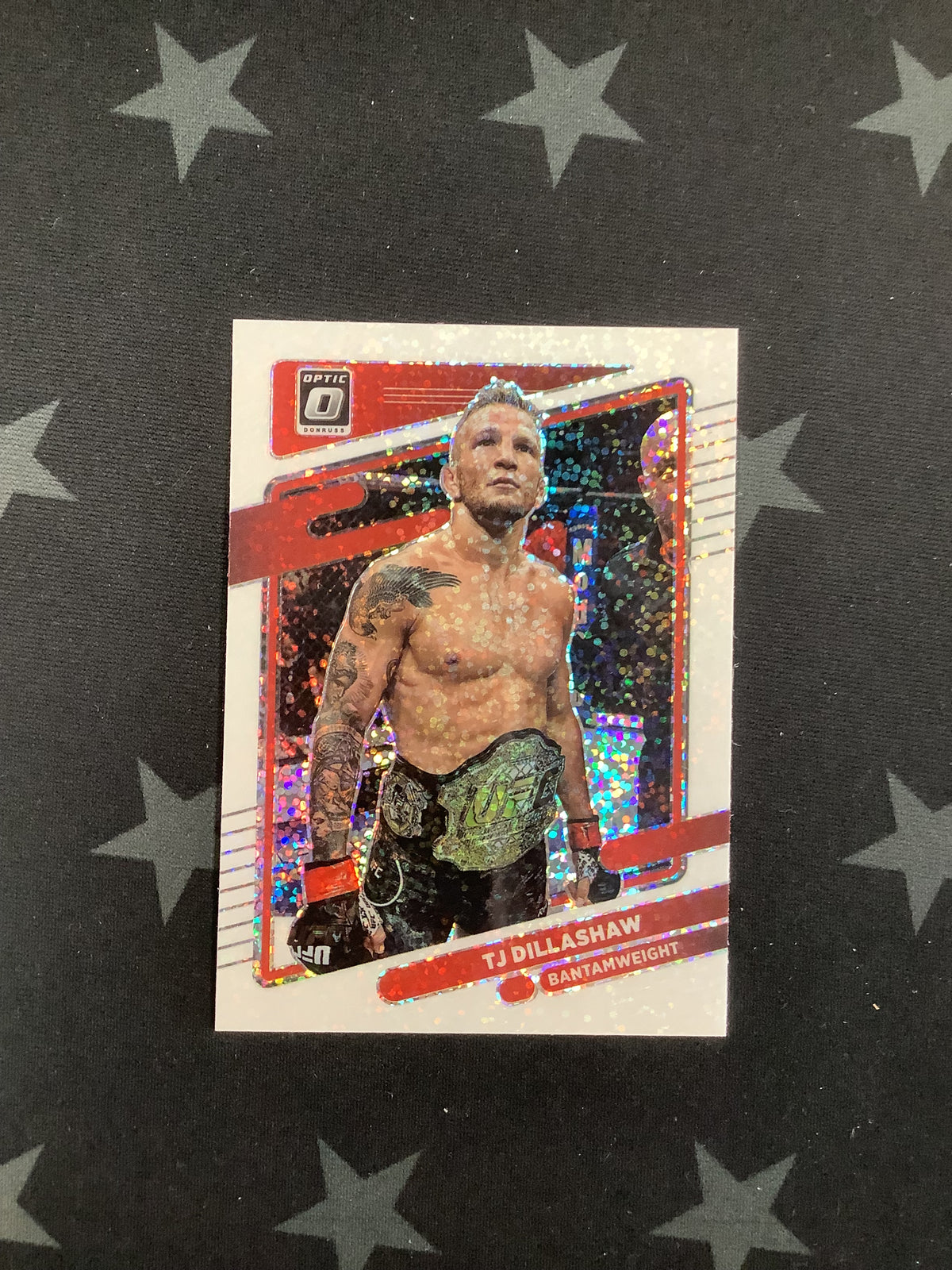 2022 PANINI DONRUSS OPTIC UFC TJ DILLASHAW WHITE SPARKLE #84