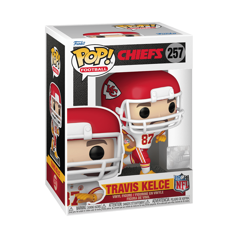 Travis Kelce (Chiefs Away Uniform) Funko Pop NFL 257 w/ Protector