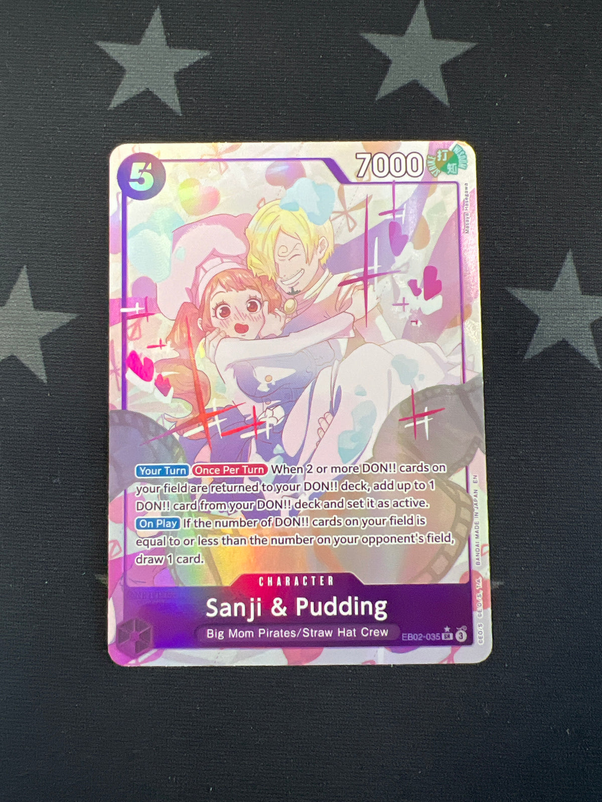 Sanji &amp; Pudding (Alternate Art) Extra Booster: Anime 25th Collection EB02-035 Super Rare