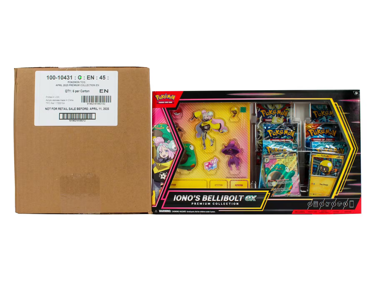 Pokemon Iono&#39;s Bellibolt ex Premium Collection 6 Box Case