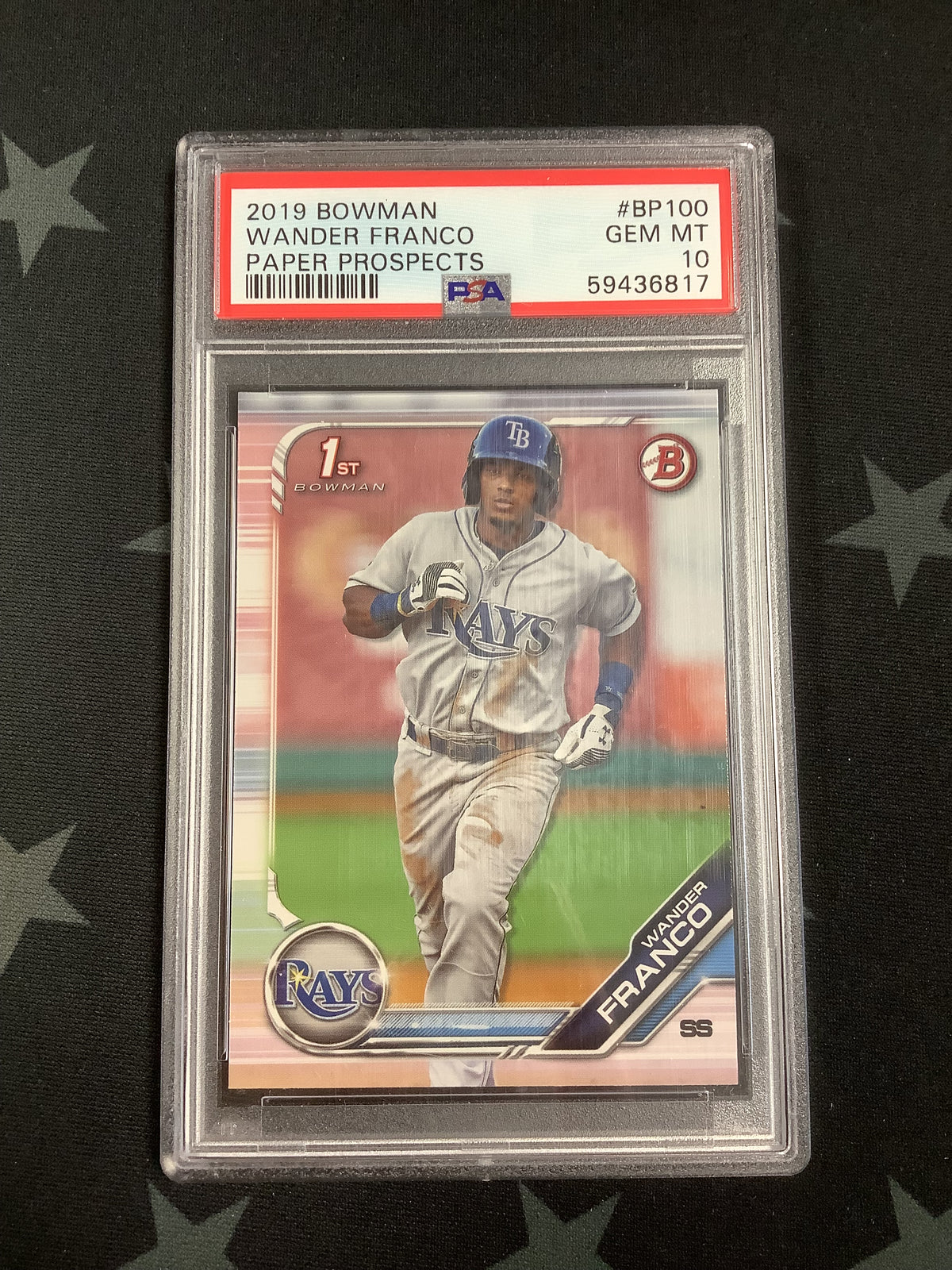 2019 BOWMAN BASEBALL PAPER PROSPECTS WANDER FRANCO #BP100 PSA GEM MT 10