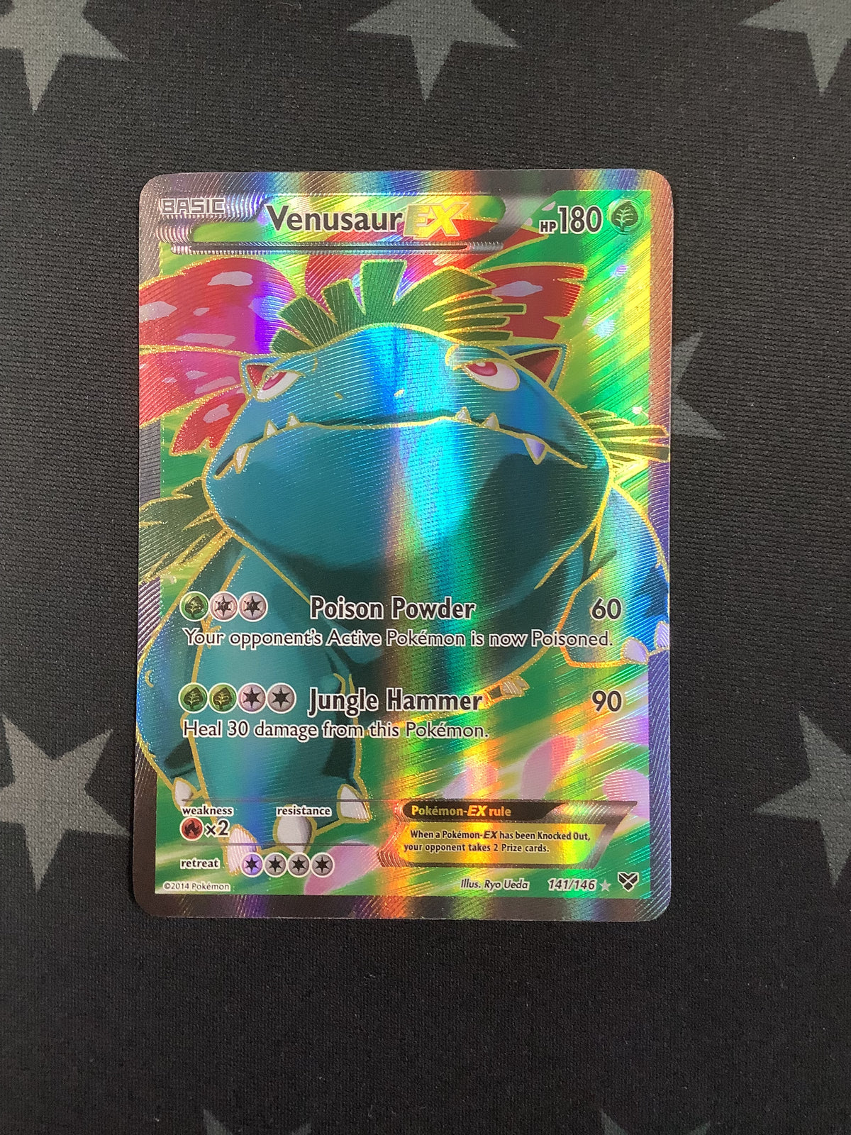 2014 Pokémon XY Base Set Venusaur EX 141/146 Full Art Ultra Rare Holo