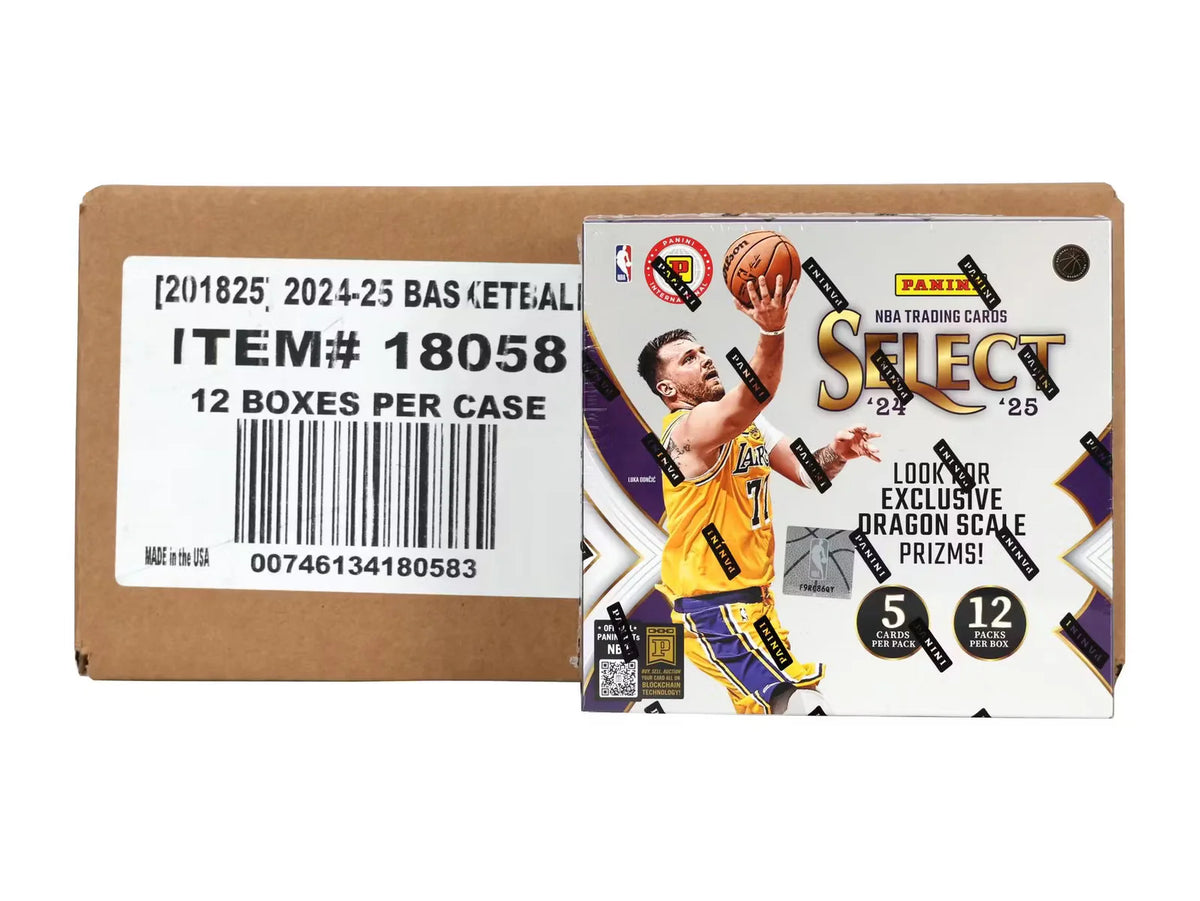 2024-25 Panini Select Basketball International Hobby 12 Box Case
