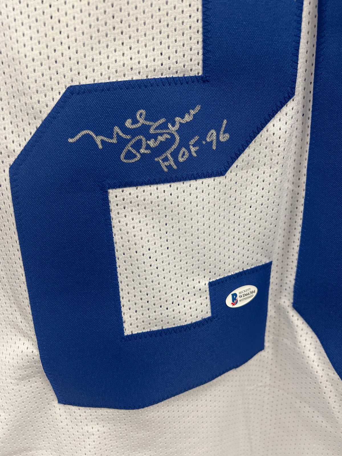 Mel Renfro Dallas Cowboys Custom Autographed Football Jersey Beckett COA