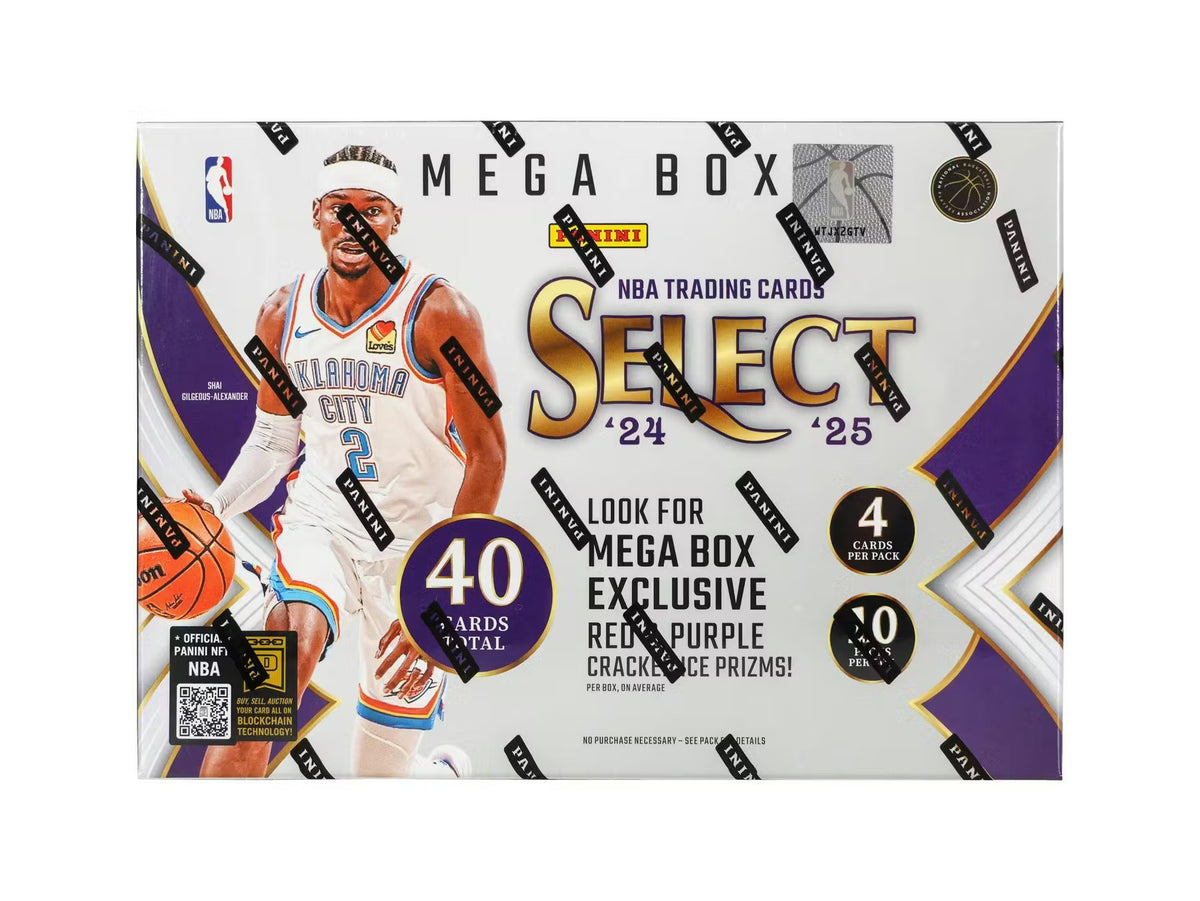 2024/25 Panini Select Basketball Mega Box (Red & Purple Cracked Ice!)