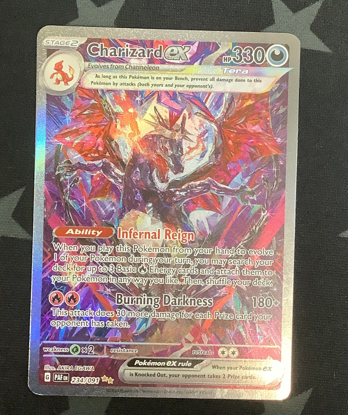 Pokémon TCG Charizard Ex Paldean Fates 234/091 Special Illustration