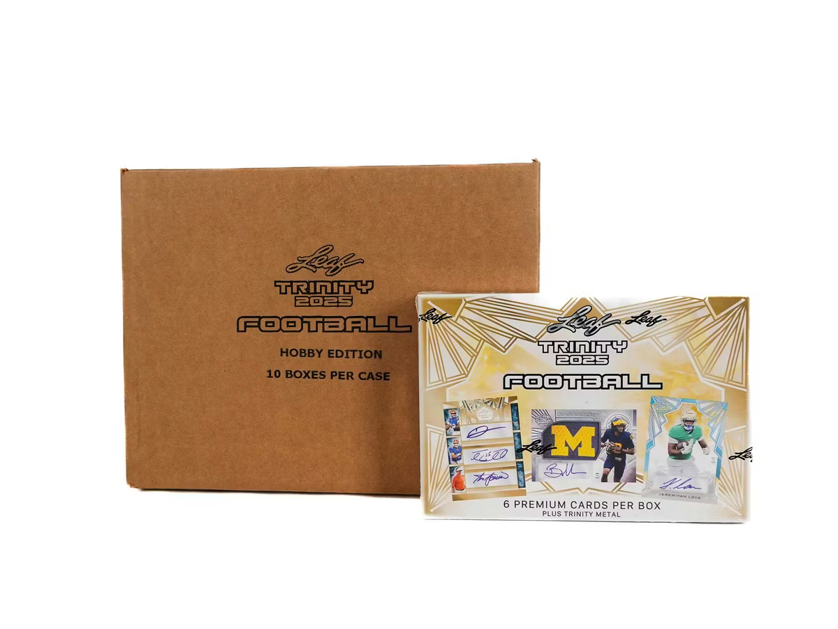 2025 Leaf Trinity Football Hobby 10 Box Case