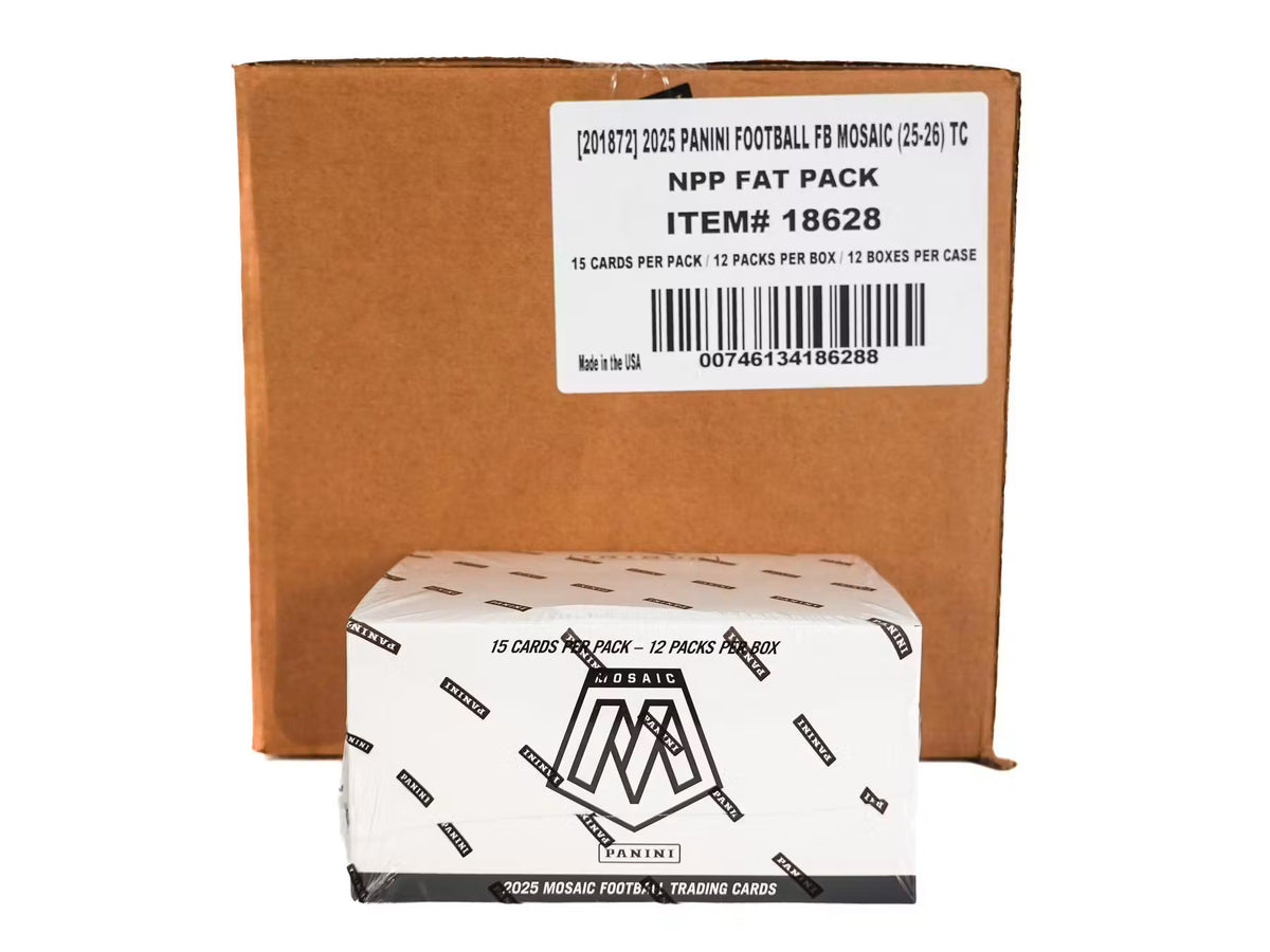 2025 Panini Mosaic Football Jumbo Value 12-Pack 12-Box Case