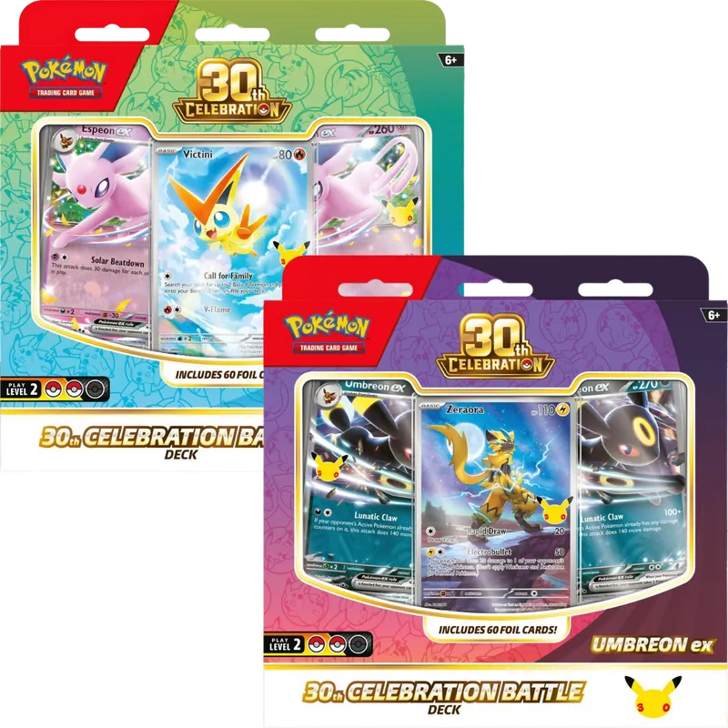Pokemon 30th Celebration Battle Deck Espeon or Umbreon EX Deck *PRESALE*