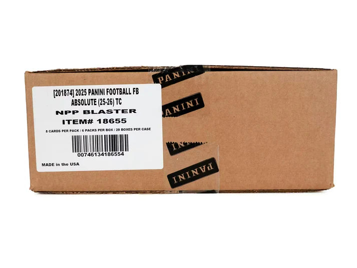 2025 Panini Absolute Football Blaster 20 Box Case (Green Parallels)