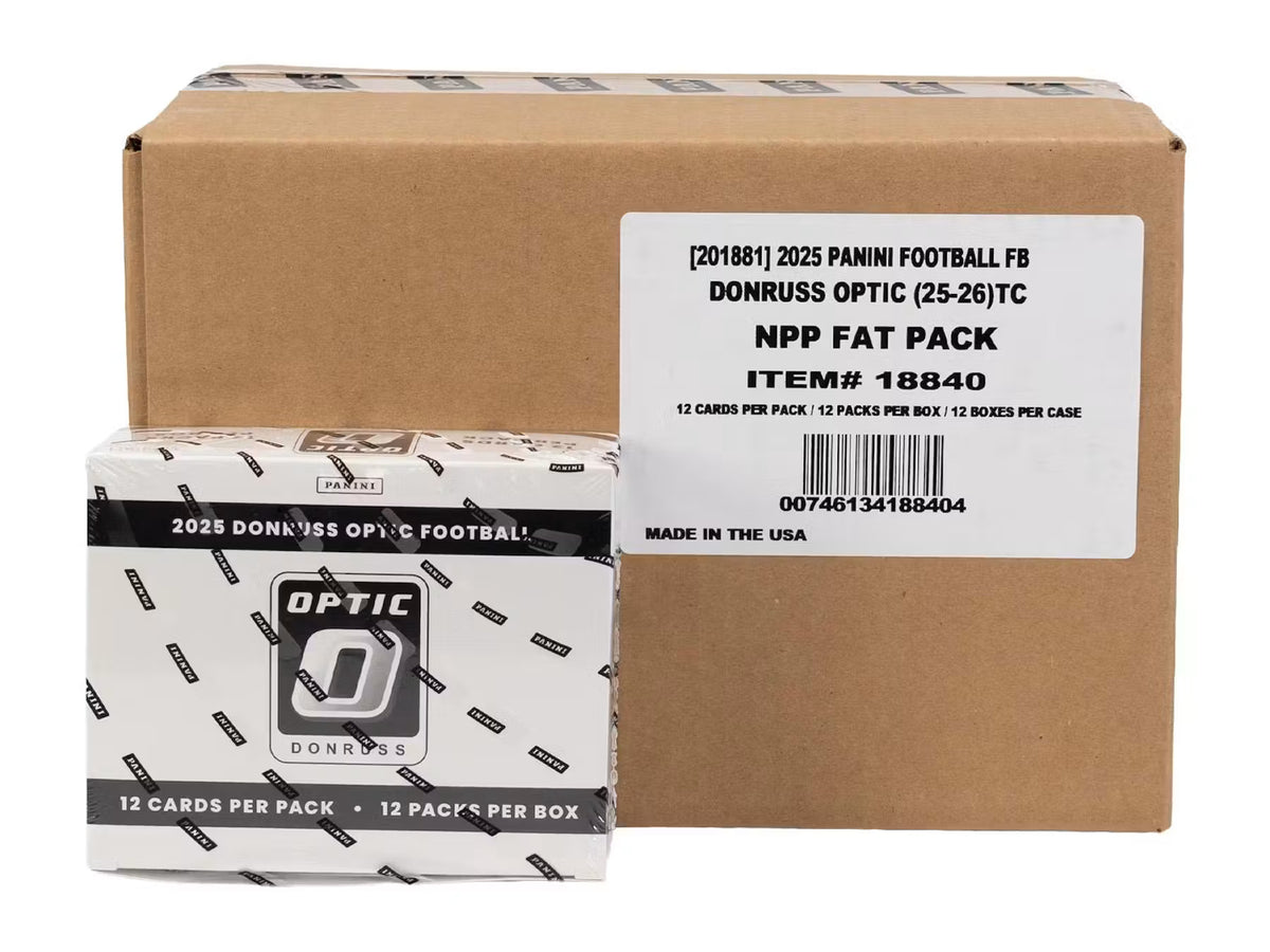2025 Panini Donruss Optic Football Jumbo Value 12 Box Case