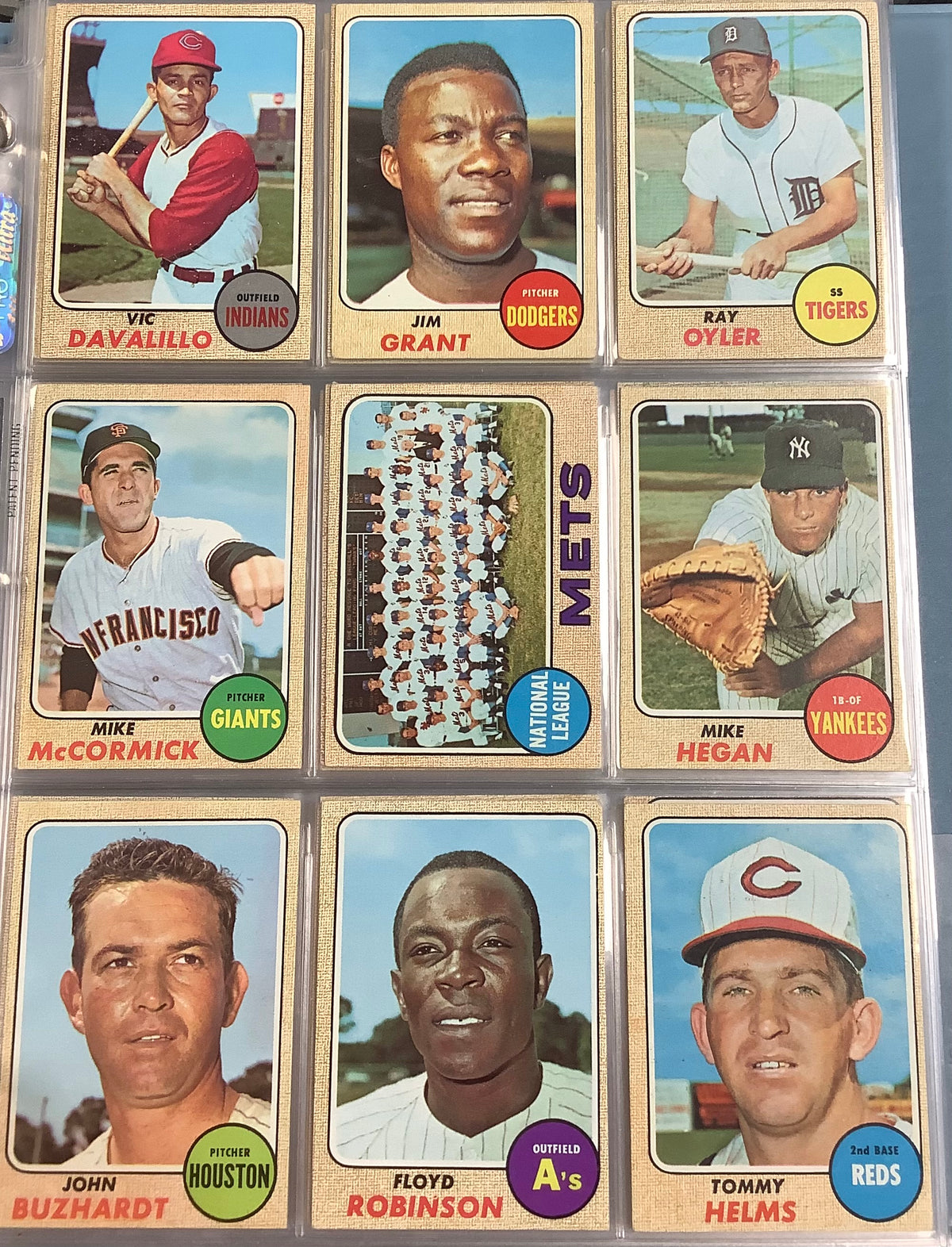 1968 TOPPS BASEBALL COMPLETE SET #1-598