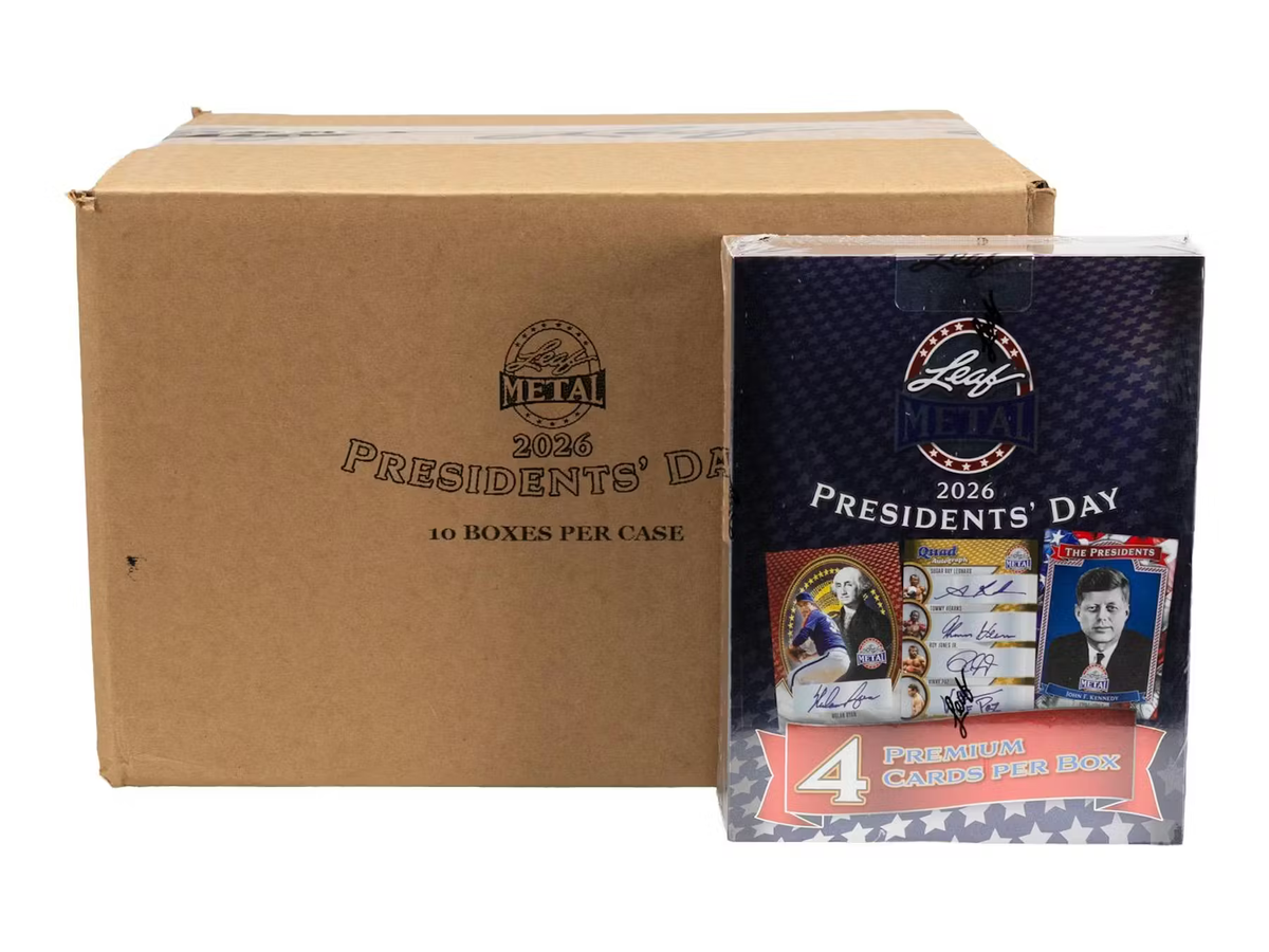2026 Leaf Presidents' Day 10 Box Case