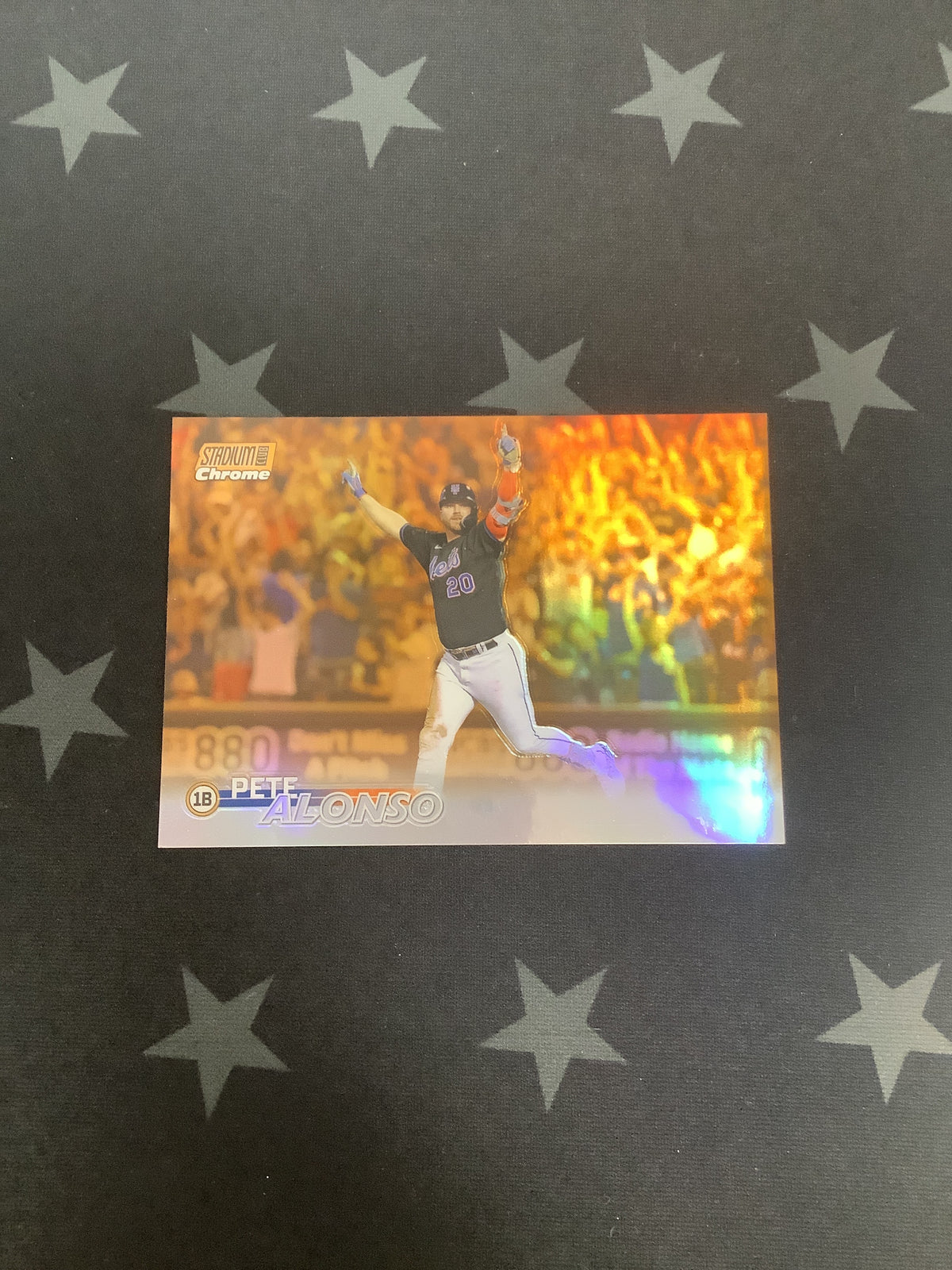 2023 Topps Stadium Club Chrome Pete Alonso #145 Orange Refractor 7/99