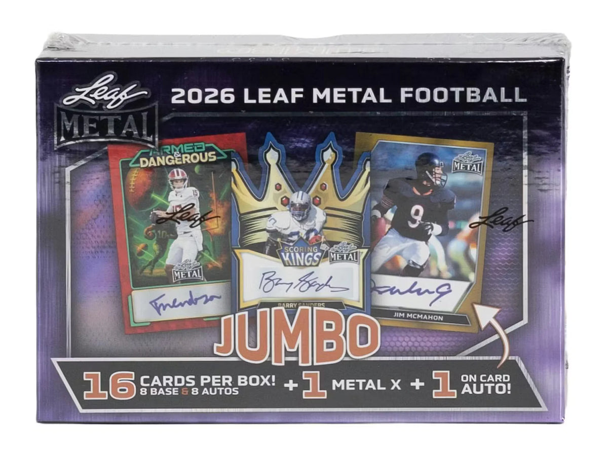 2026 Leaf Metal Football Jumbo Box