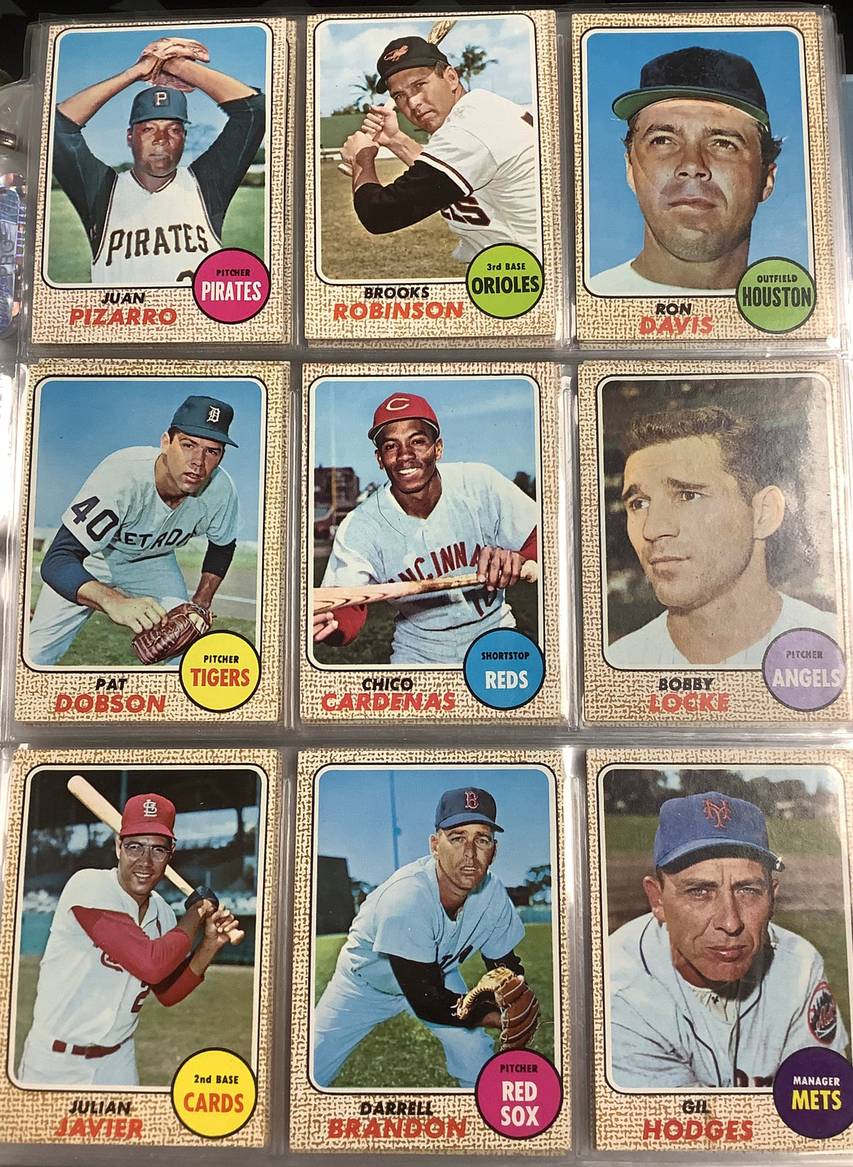 1968 TOPPS BASEBALL COMPLETE SET #1-598