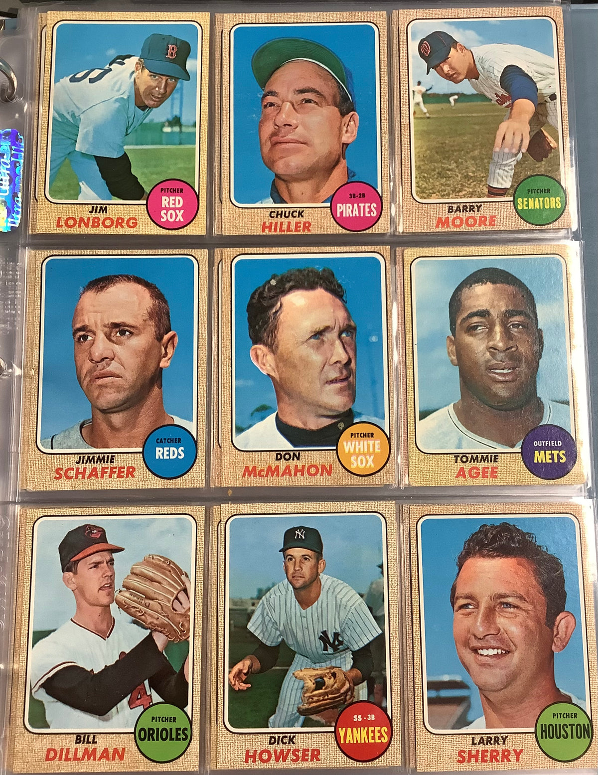 1968 TOPPS BASEBALL COMPLETE SET #1-598