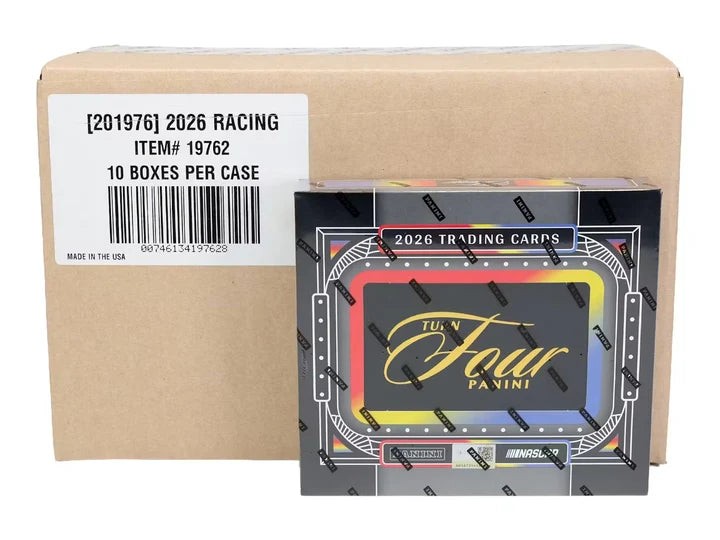 2026 Panini Turn Four Racing Hobby 10-Box Case