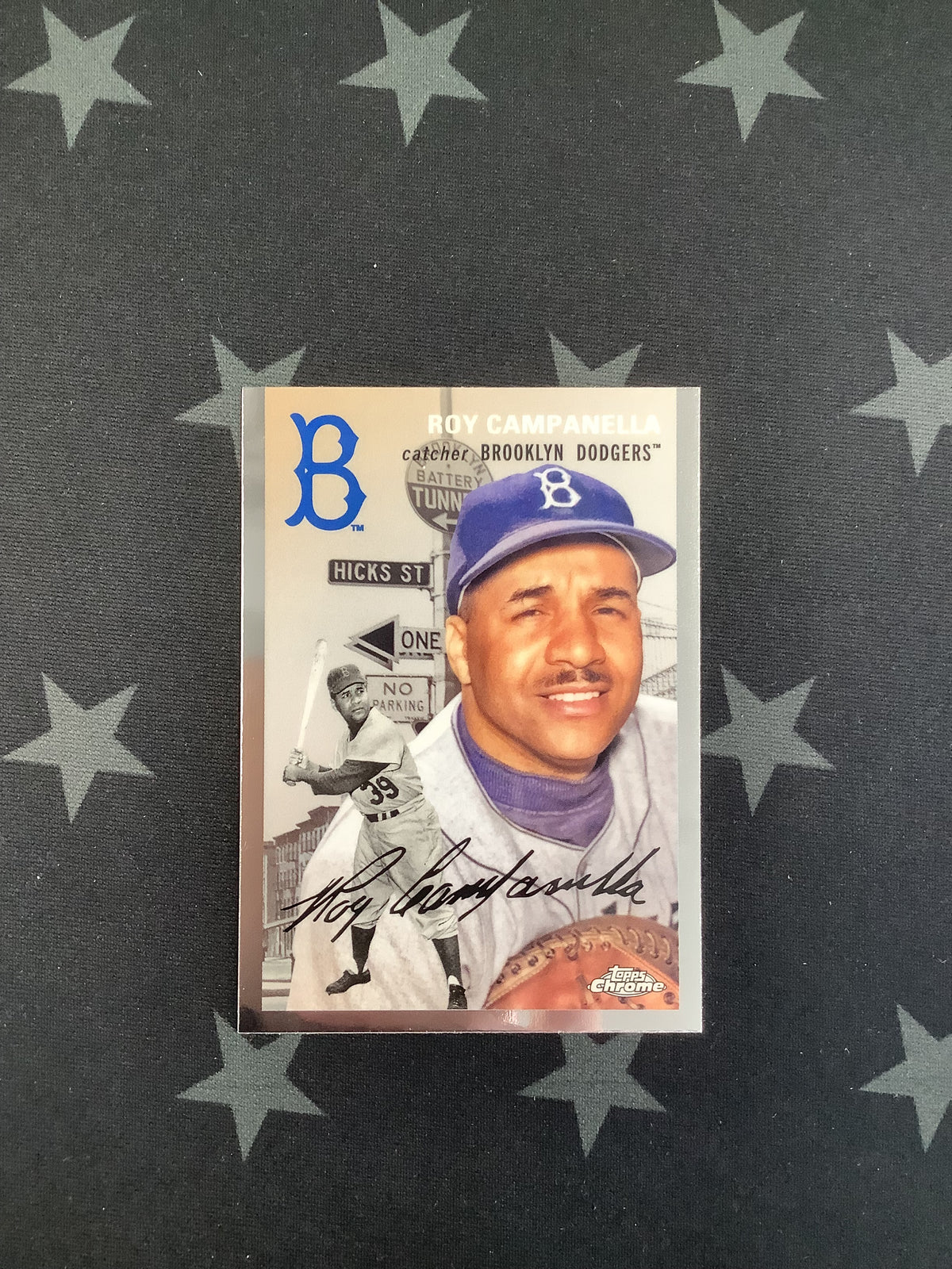 2023 TOPPS CHROME PLATINUM ANNIVERSARY BASEBALL ROY CAMPANELLA CITY VARIATION