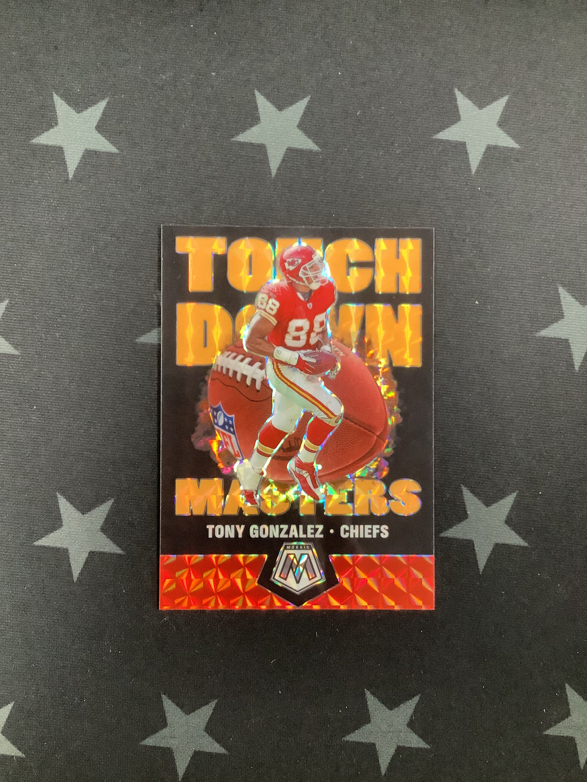 2020 PANINI MOSAIC FOOTBALL TOUCH DOWN MASTERS TONY GONZALEZ #TM15 /25