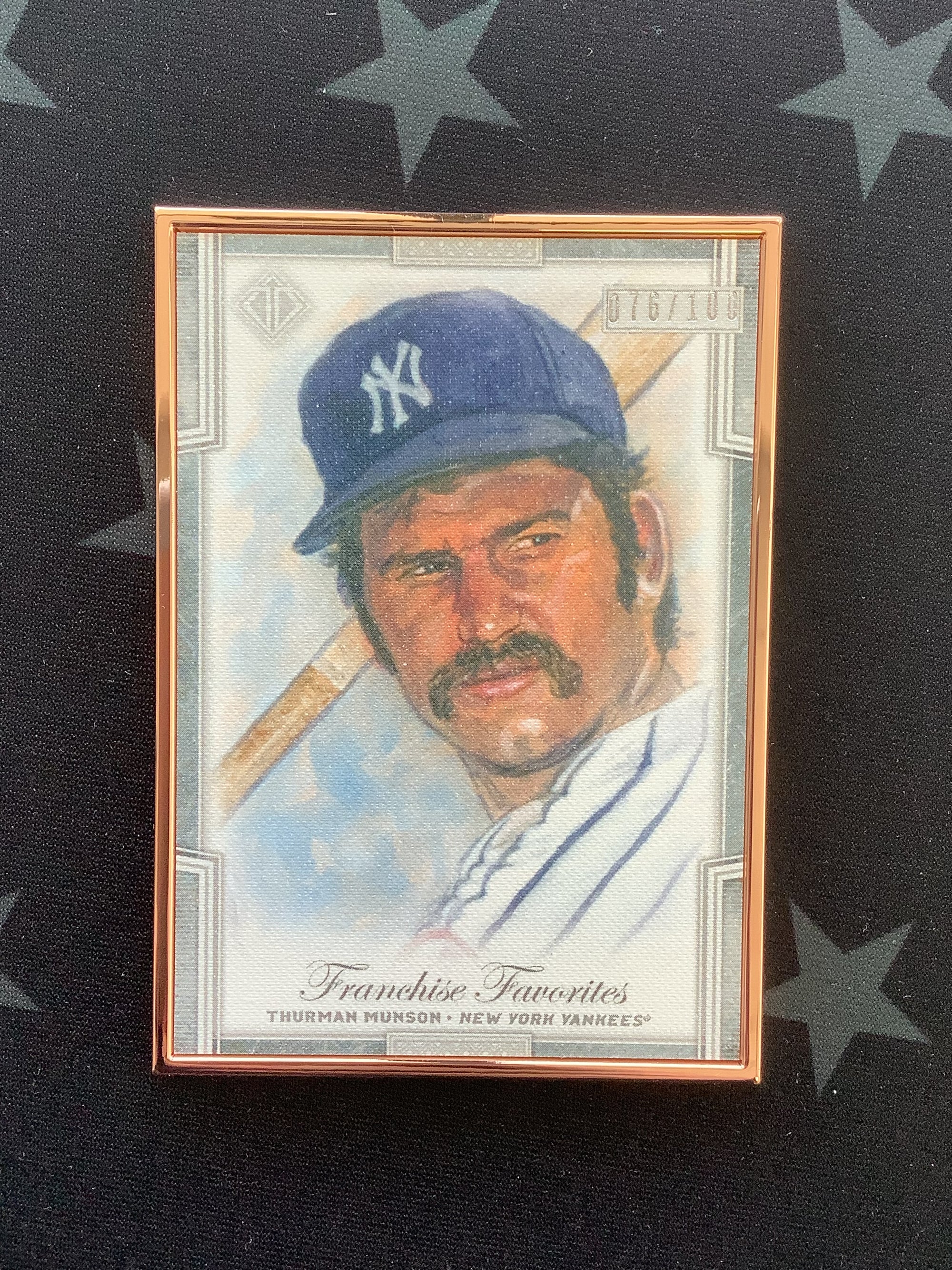 2019 THURMAN MUNSON FRANCHISE FAVORITES TRANSCENDENT COLLECTION BASEBALL #76/100