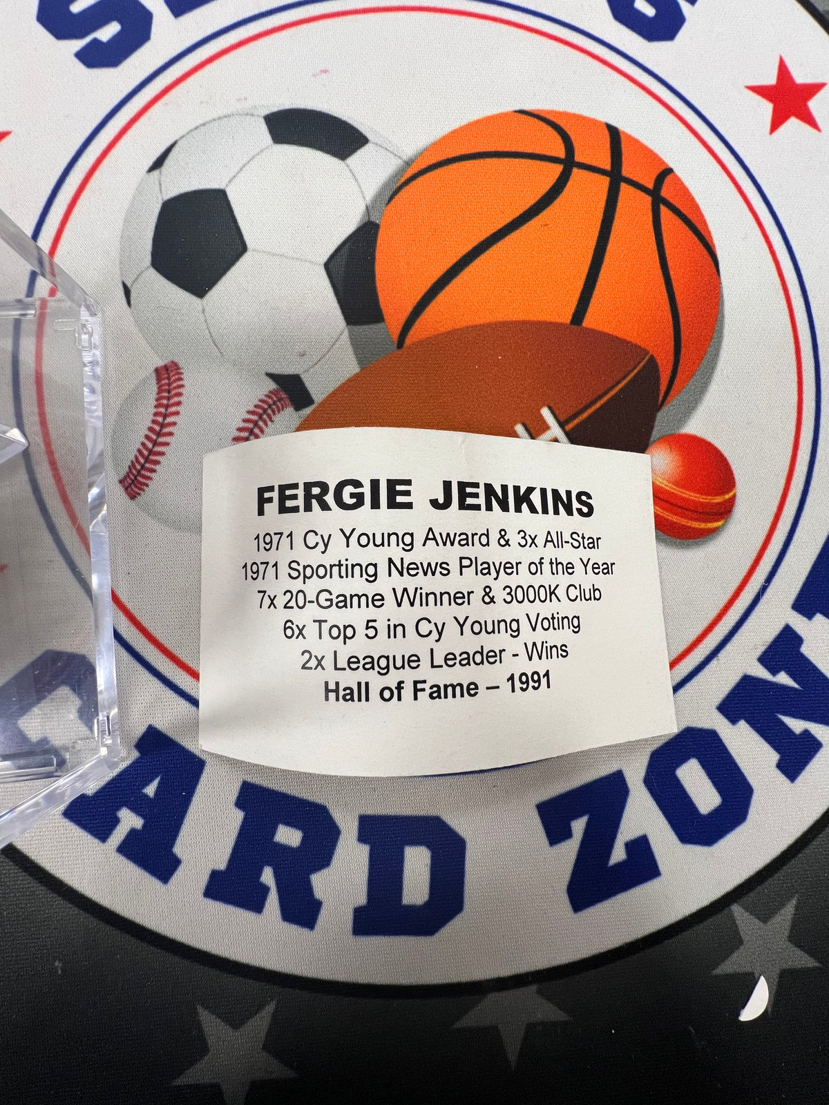 Fergie Jenkins Autographed Baseball w/ Inscription OMLB Tri-Star COA