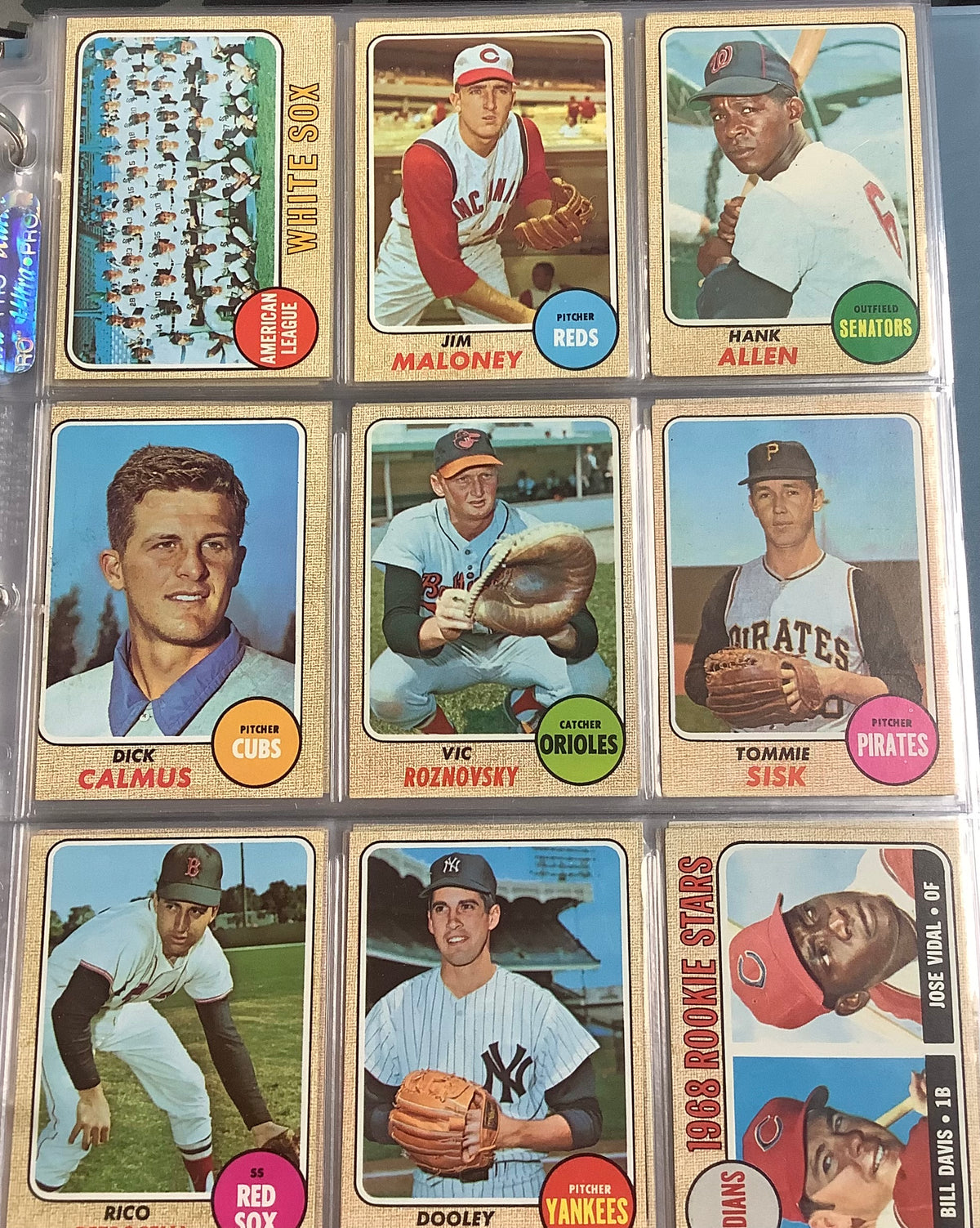 1968 TOPPS BASEBALL COMPLETE SET #1-598