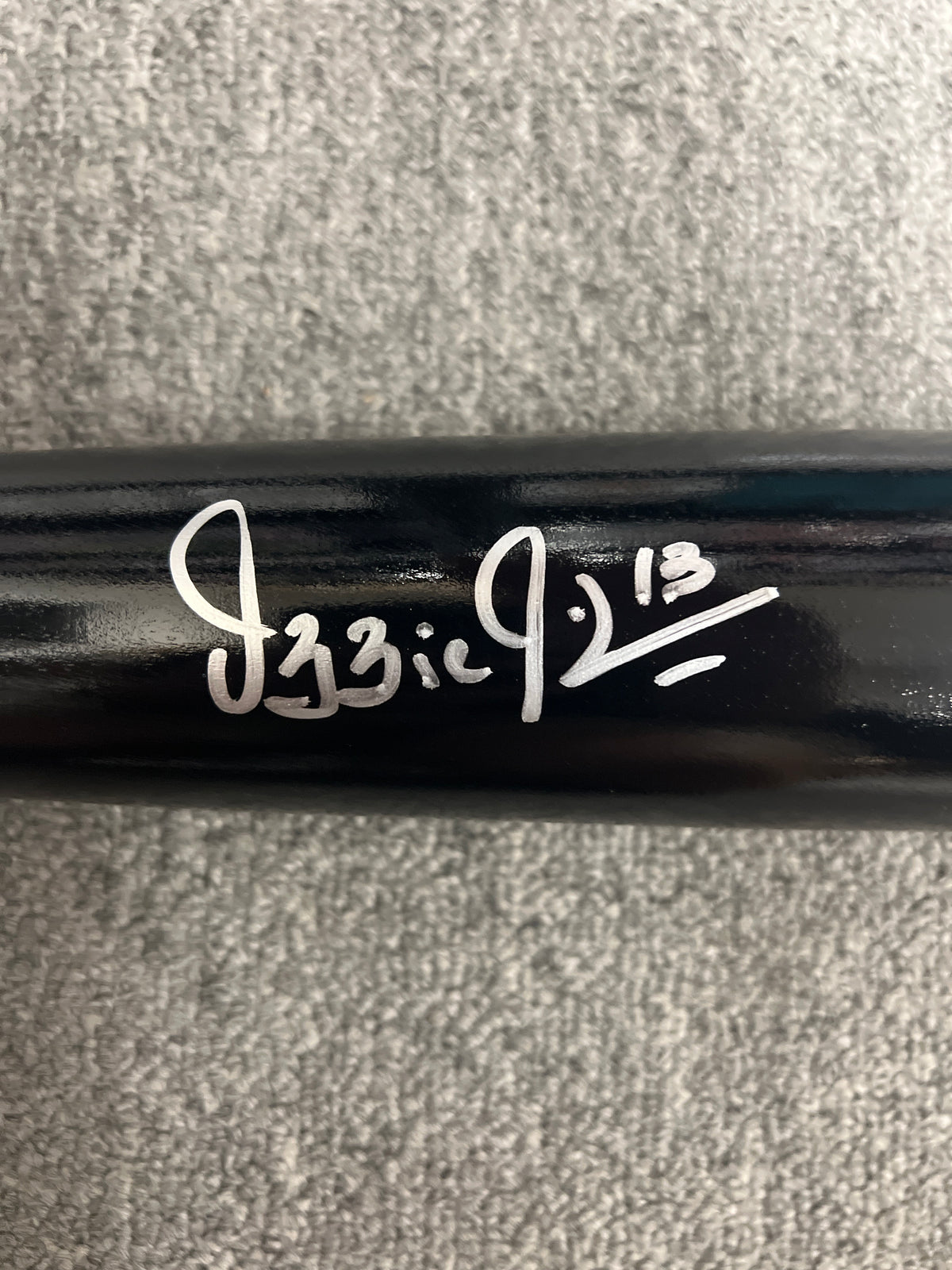 Ozzie Guillen Autographed Baseball Bat JSA COA